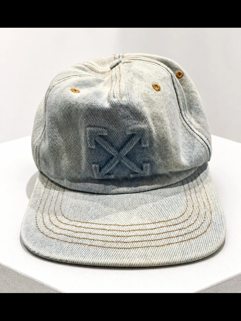 Off-White Arrows Gray Solid Baseball Cap, One Size Adjustable Men's